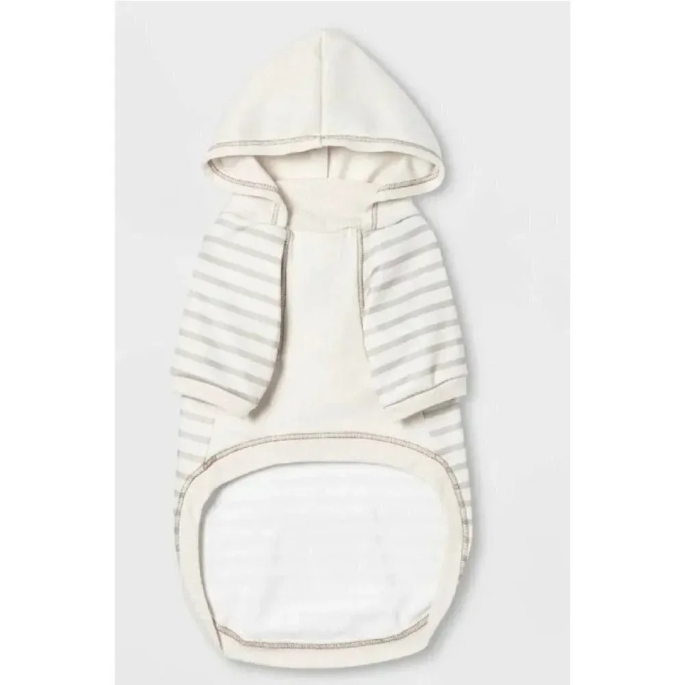 Boots & Barkley Striped Lightweight Dog Hoodie Pet Apparel Size Small‎